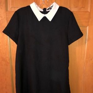 Black Dress with White Collar